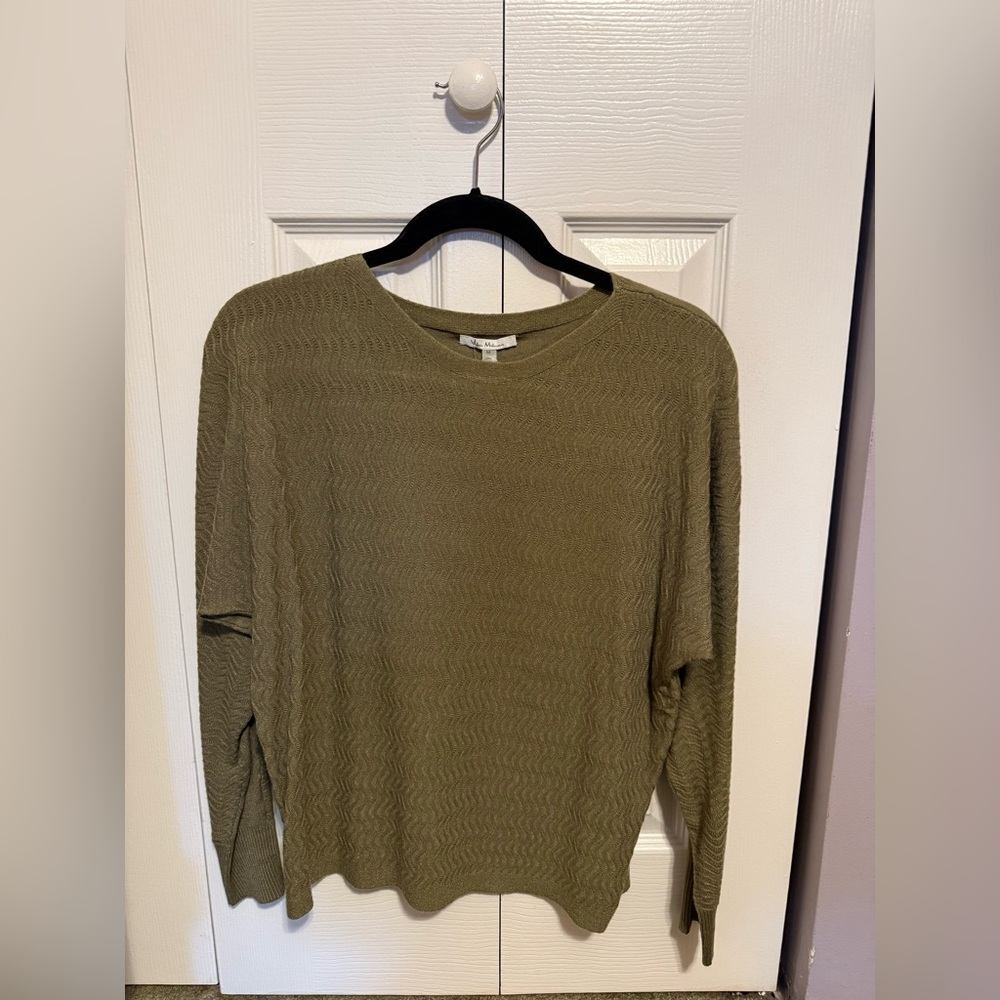Vila Milano Dill Green Knit Sweater